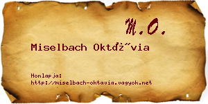 Miselbach Oktávia névjegykártya